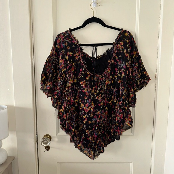 Free people floral button up top size large - Picture 4 of 15